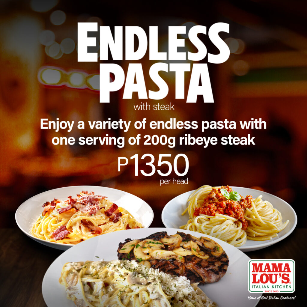 Mama Lou's Endless Pasta with Steak