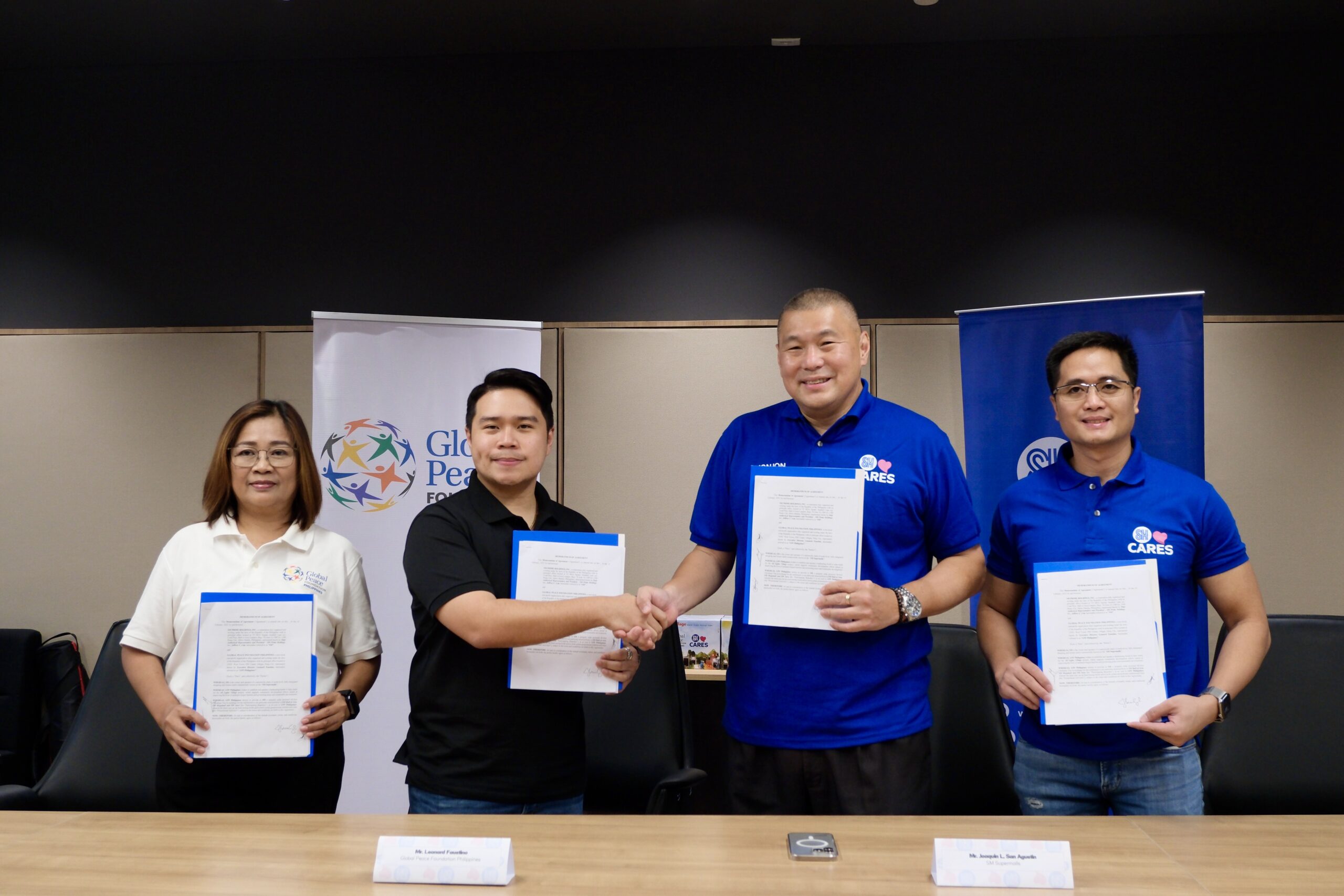 SM Cares x Global Peace Foundation_MOA Signing Photo